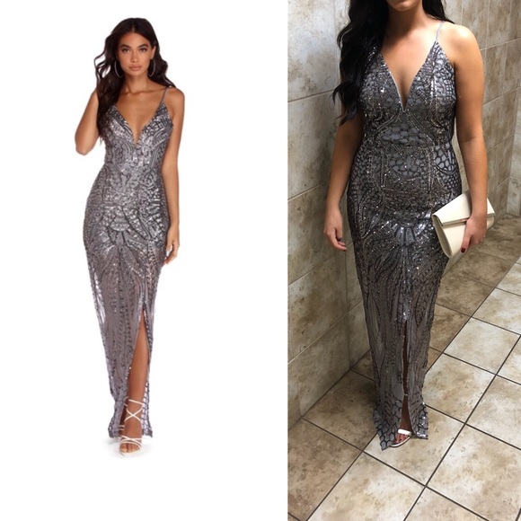 Sequence evening gown - Picture 4 of 5